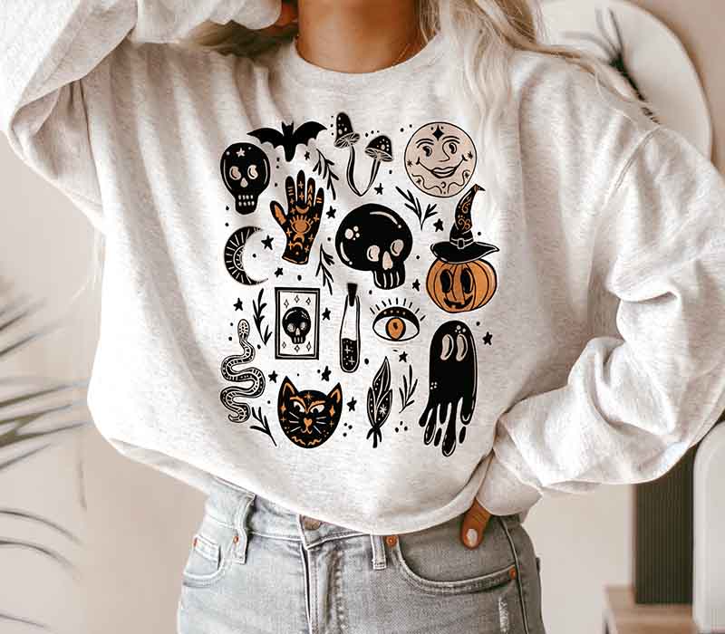 Halloween Doodles Sweatshirt
