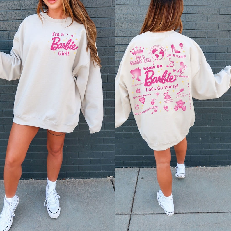 I'm A Barbi Girl Trendy Sweatshirt