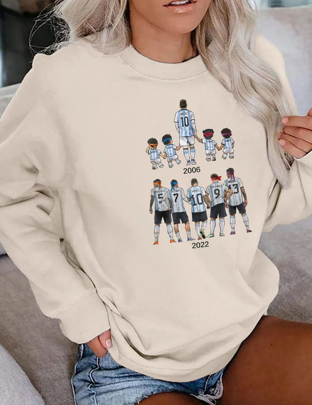 Messi And Team Sweatshirt
