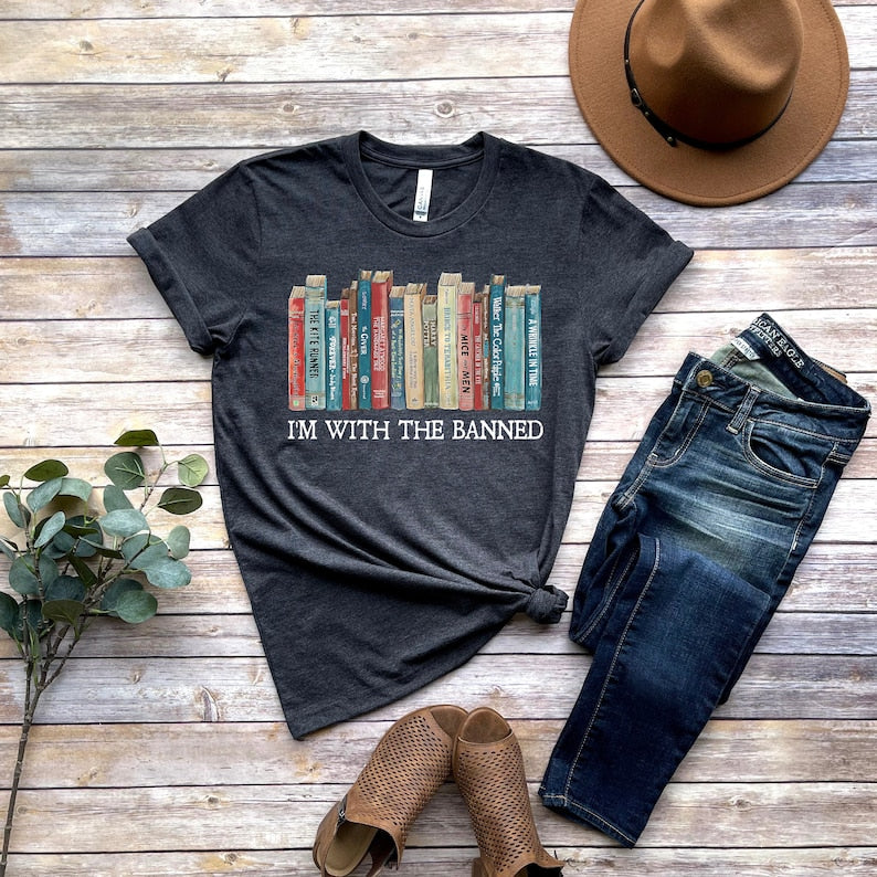 I'm With The Banned Books Print T-shirt