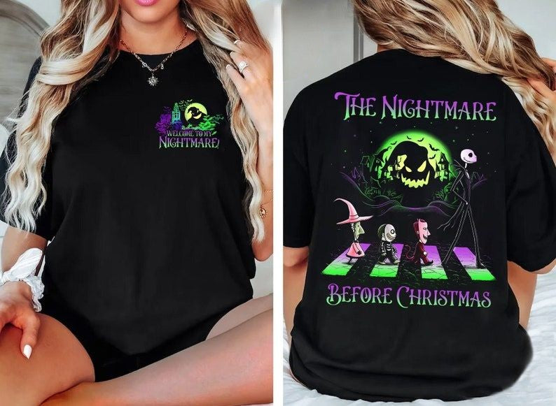 Two-sided The Nightmare Halloween T-shirt