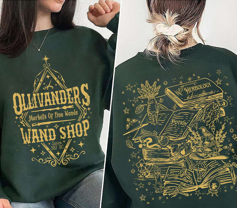 Wizard Bookshop Bookish  Print Sweatshirt