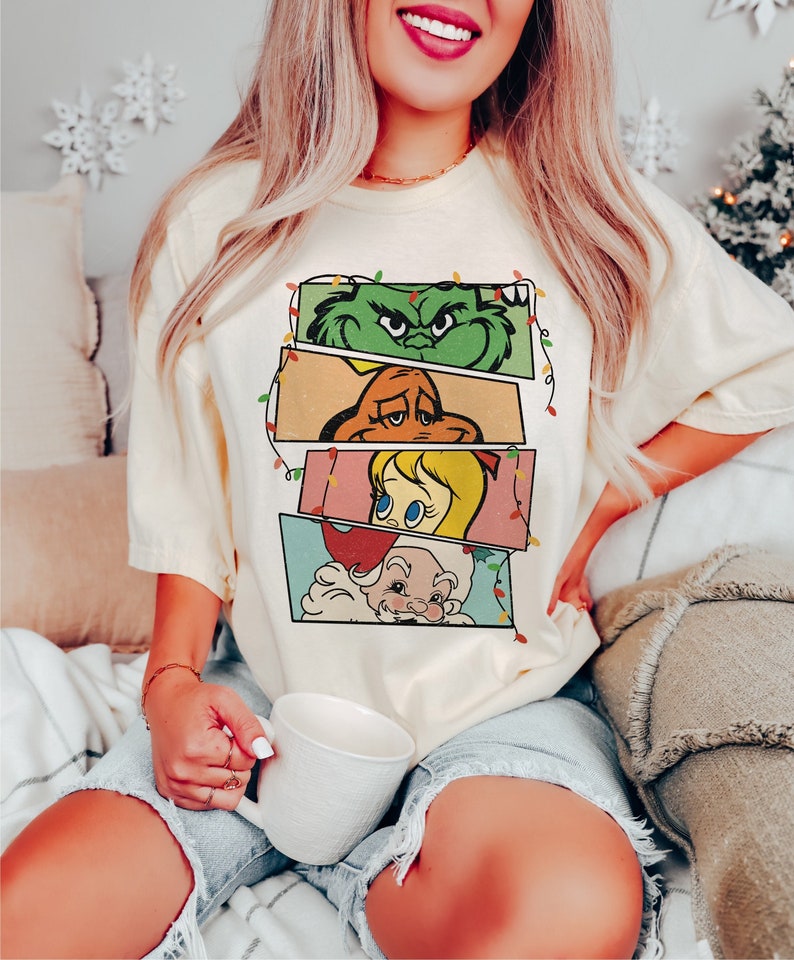 Trendy Christmas Print T-shirt