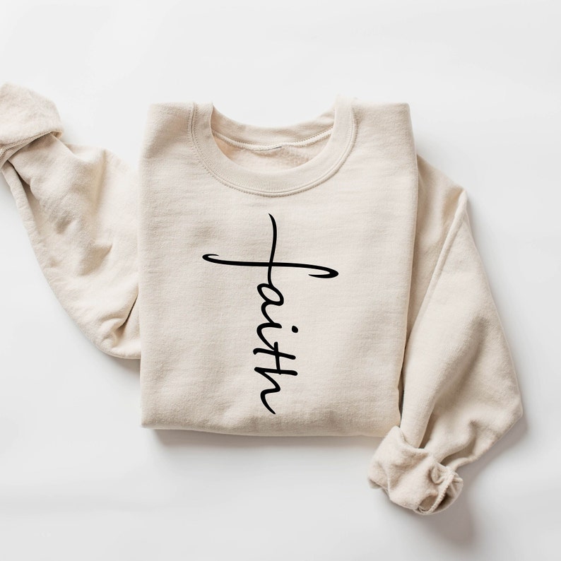 Faith Cross Love and Grace Sweatshirt
