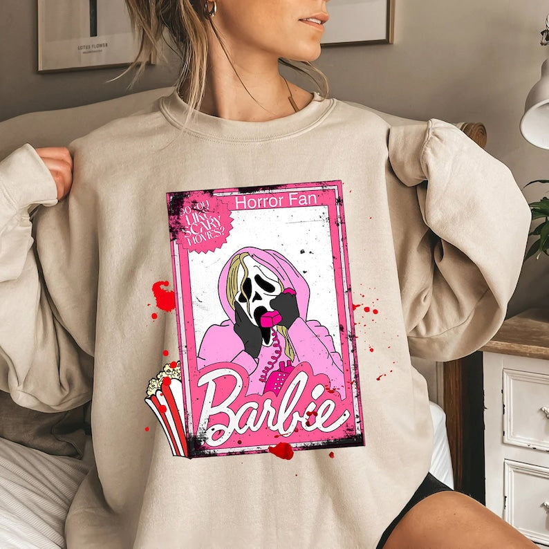 Horror Barbie Graphic Sweatshirt