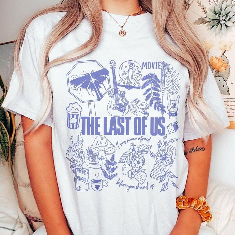 The Last Of Us Movie Doodle Art T-shirt