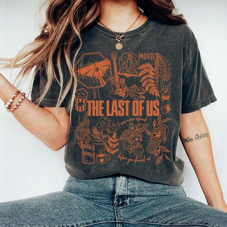 The Last Of Us Movie Doodle Art T-shirt