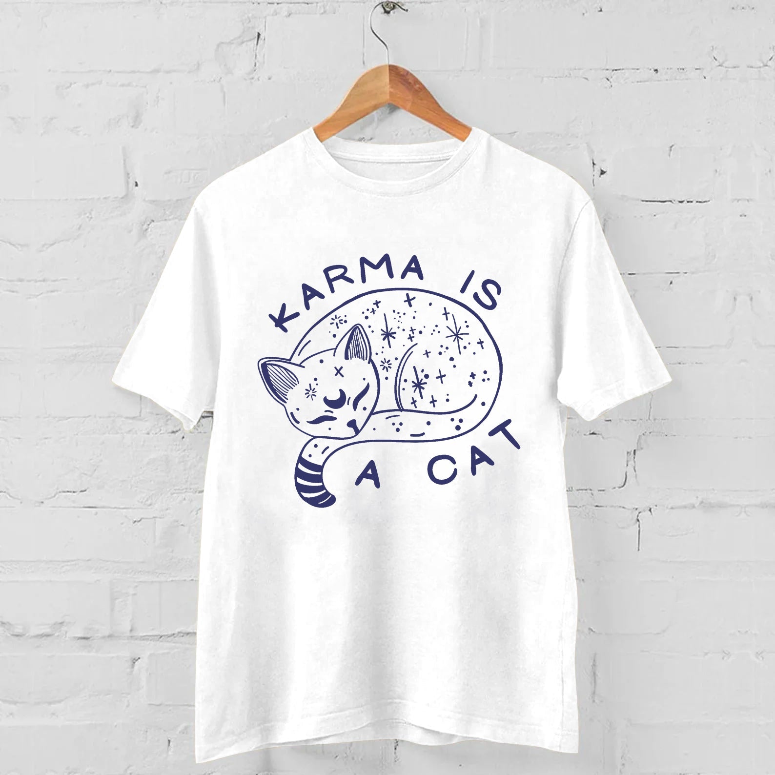 Karma Is A Cat Casual T-shirt